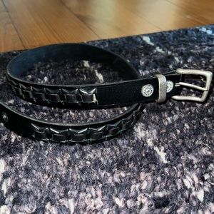 studded leather belt